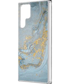 SaharaCase - Marble Series Case for Samsung Galaxy S22 Ultra 5G - Blue Marble
