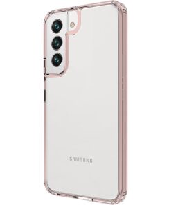 SaharaCase - Hybrid-Flex Hard Shell Case for Samsung Galaxy S22+ - Clear/Rose Gold