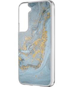 SaharaCase - Marble Series Case for Samsung Galaxy S22+ 5G - Blue Marble