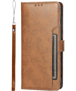 SaharaCase - Folio Wallet Case for Samsung Galaxy S22 - Brown