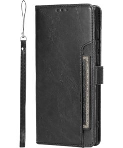 SaharaCase - Folio Wallet Case for Samsung Galaxy S22 Ultra - Black