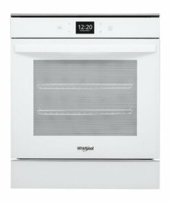 Whirlpool - 24" Built-In Single Electric Convection Wall Oven with Adjustable Self-Clean Cycle - White
