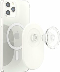 PopSockets - PopGrip for MagSafe Devices - White and Clear