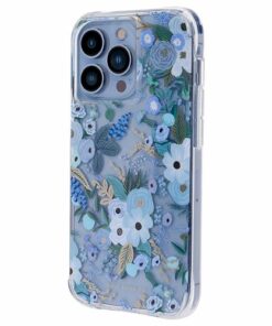 Rifle Paper - iPhone 13 Pro Max / iPhone 12 Pro Max w/ Antimicrobial - Garden Party Blue
