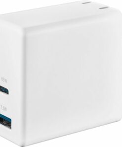 Insignia™ - 72.5W 2-Port USB-C/USB Wall Charger - White