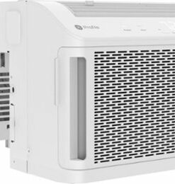 GE Profile - ClearView 350 sq. ft. 8,300 BTU Smart Ultra Quiet Window Air Conditioner with Wifi and Remote - White