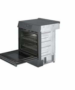 Bosch - 800 Series 4.6 cu. ft. Slide-In Electric Induction Range with Self-Cleaning - Black Stainless Steel