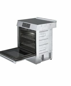 Bosch - 800 Series 4.6 cu. ft. Slide-In Electric Induction Range with Self-Cleaning - Stainless steel