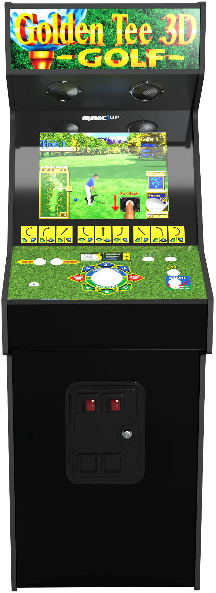 Arcade1Up - Golden Tee 3D Golf 19" Arcade with Lit Marque