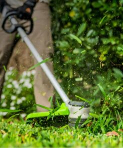 Greenworks - 16" 80 Volt Brushless String Trimmer (2Ah battery & charger included) - Green