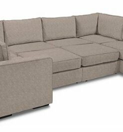 Lovesac - 8 Seats + 10 Sides Corded Velvet & Standard Foam - Venetian Taupe