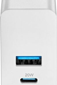 Insignia™ - 32W Dual Port Wall Charger for Smartphones, Tablets & More - White