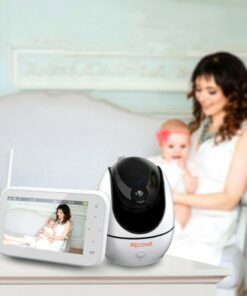 Rexing - 4.5" Video Baby Monitor w/ Night Vision and Two-way Talking - White