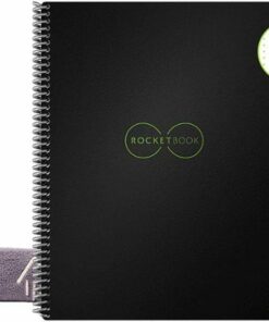 Rocketbook - Core Smart Reusable Notebook Dot-Grid 8.5" x 11" - Infinity Black