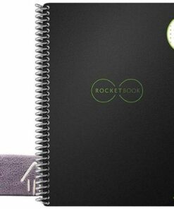 Rocketbook - Core Smart Reusable Notebook Dot-Grid 6" x 8.8" - Infinity Black