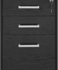 Insignia™ - 3-Drawer File Cabinet - Black
