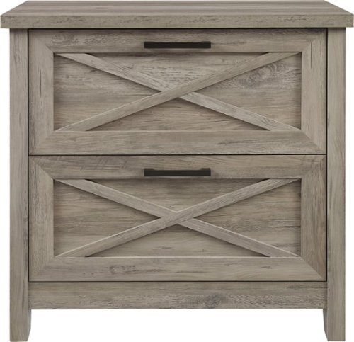 Insignia™ - 2-Drawer File Cabinet - Dark Oak