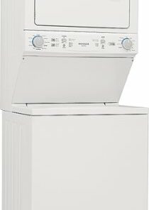 Frigidaire - 3.9 Cu. Ft Washer and 5.5 Cu. Ft. Electric Dryer Laundry Center with Long Vent - White