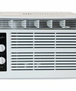 Whirlpool - 150 Sq.Ft. 5,000 BTU 115V Window-Mounted Air Conditioner with Dehumidifer - White