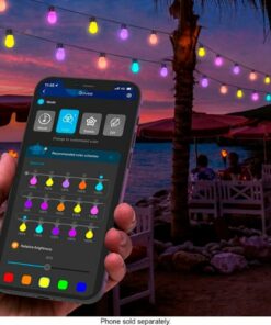 Govee - Wi-Fi Bluetooth Smart String Bulbs - 48 feet