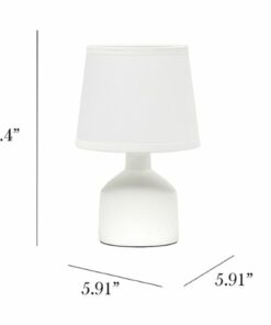 Simple Designs - Mini Bocksbeutal Ceramic Table Lamp - Off white
