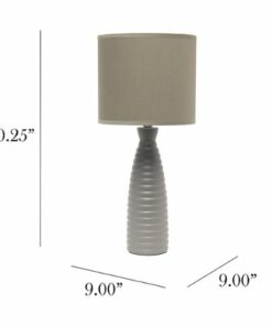 Simple Designs - Alsace Bottle Table Lamp - Taupe