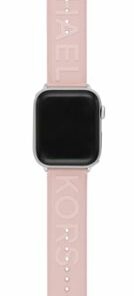 Michael Kors - Blush Logo Rubber Band for Apple Watch 42/44/45mm - Pink