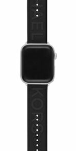 Michael Kors - Logo Rubber Band for Apple Watch 42/44/45mm - Black