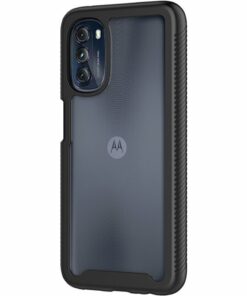 SaharaCase - GRIP Series Case for Motorola Moto G 5G (2022) - Black/Clear