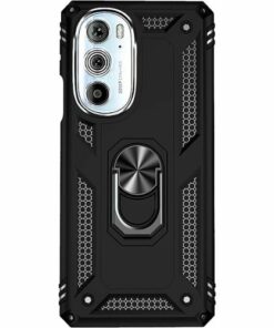 SaharaCase - Military Kickstand Series Case for Motorola Edge+ (2022) - Black