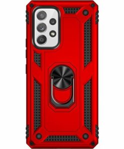 SaharaCase - Military Kickstand Case for Samsung Galaxy A53 5G - Red