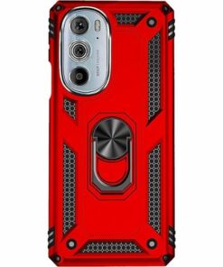 SaharaCase - Military Kickstand Series Case for Motorola Edge+ (2022) - Red