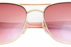 Bruno Magli - Playa-Unisex Full Rim Metal Aviator Sunglass Frame with Acetate Temples and a Spring Hinge - Gold