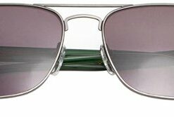 Bruno Magli - Sole-Unisex Full Rim Metal Aviator Sunglass Frame with Acetate Temples and a Spring Hinge - Gunmetal