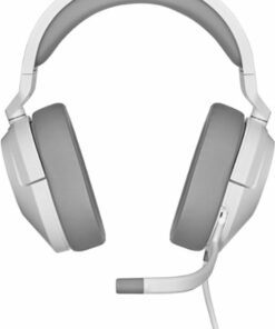 CORSAIR - HS55 STEREO Wired Gaming Headset for PC, PS5, and PS4 with Omni-Directional Microphone - White
