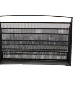 Mind Reader - 4 Pocket Metal Mesh Organizer - Black