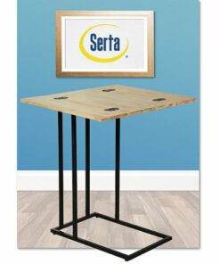 Serta - Harton Rustic Expandable C Side Table - Natural Wood