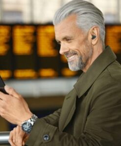 Jabra - Enhance Plus Self-fitting OTC Hearing Aids With iPhone Streaming For Music & Calls - Dark Grey