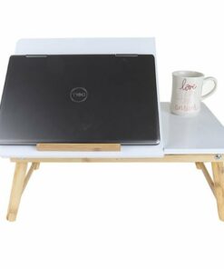 Mind Reader - Bamboo Bed Tray - White