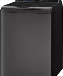 GE Profile - 5.4 Cu. Ft. High Efficiency Top Load Washer with Smarter Wash Technology, Easier Reach & Microban Technology - Diamond Gray