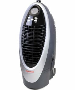 Honeywell - 300 CFM Indoor Evaporative Air Cooler with Remote Control and an Extra Honeycomb Filter - Silver
