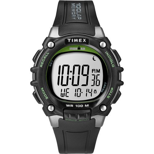 Timex - Men's IRONMAN Classic 100 44mm Watch - Black/Green