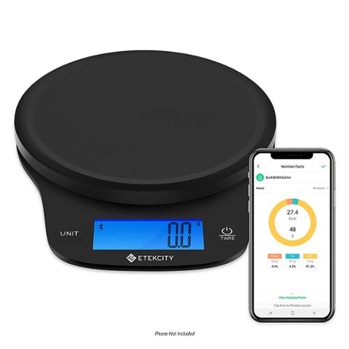 Etekcity - Smart Kitchen Scale - Black