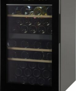 Haier - 44-Bottle Wine Cooler - Black Glass