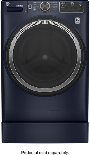 GE - 4.8 Cu Ft High-Efficiency Stackable Smart Front Load Washer w/UltraFresh Vent System & Microban Antimicrobial Technology - Sapphire Blue