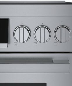 Bosch - 800 Series 3.9 Cu. Ft. Freestanding Electric Induction Industrial Style Range - Stainless steel