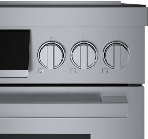 Bosch - 800 Series 3.9 Cu. Ft. Freestanding Electric Induction Industrial Style Range - Stainless steel