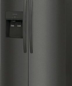 Frigidaire - 22.3 Cu. Ft. Side-by-Side Refrigerator - Black Stainless Steel