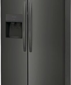 Frigidaire - 25.6 Cu. Ft. Side-by-Side Refrigerator - Black Stainless Steel
