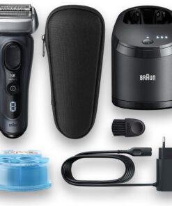 Braun - Series 8 8453cc Wet/Dry Electric Shaver - Grey